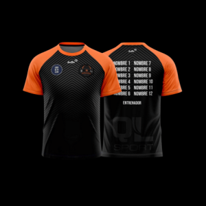cubre personalizable negro y naranja torneo zbk