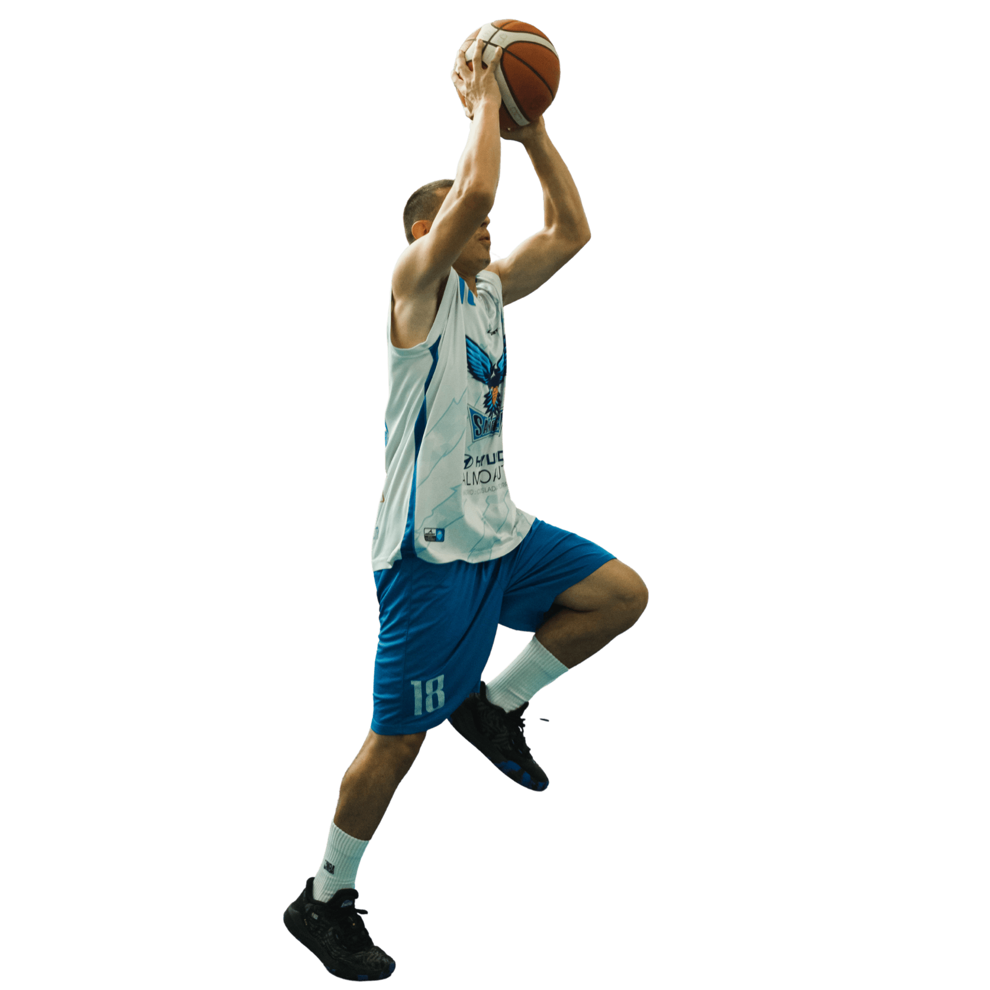 Jugador de baloncesto con discapacidad intelectual en el torneo supercup v2