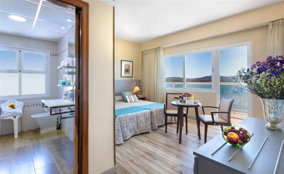 Habitación de hotel donde se alojan los deportistas de ZBK