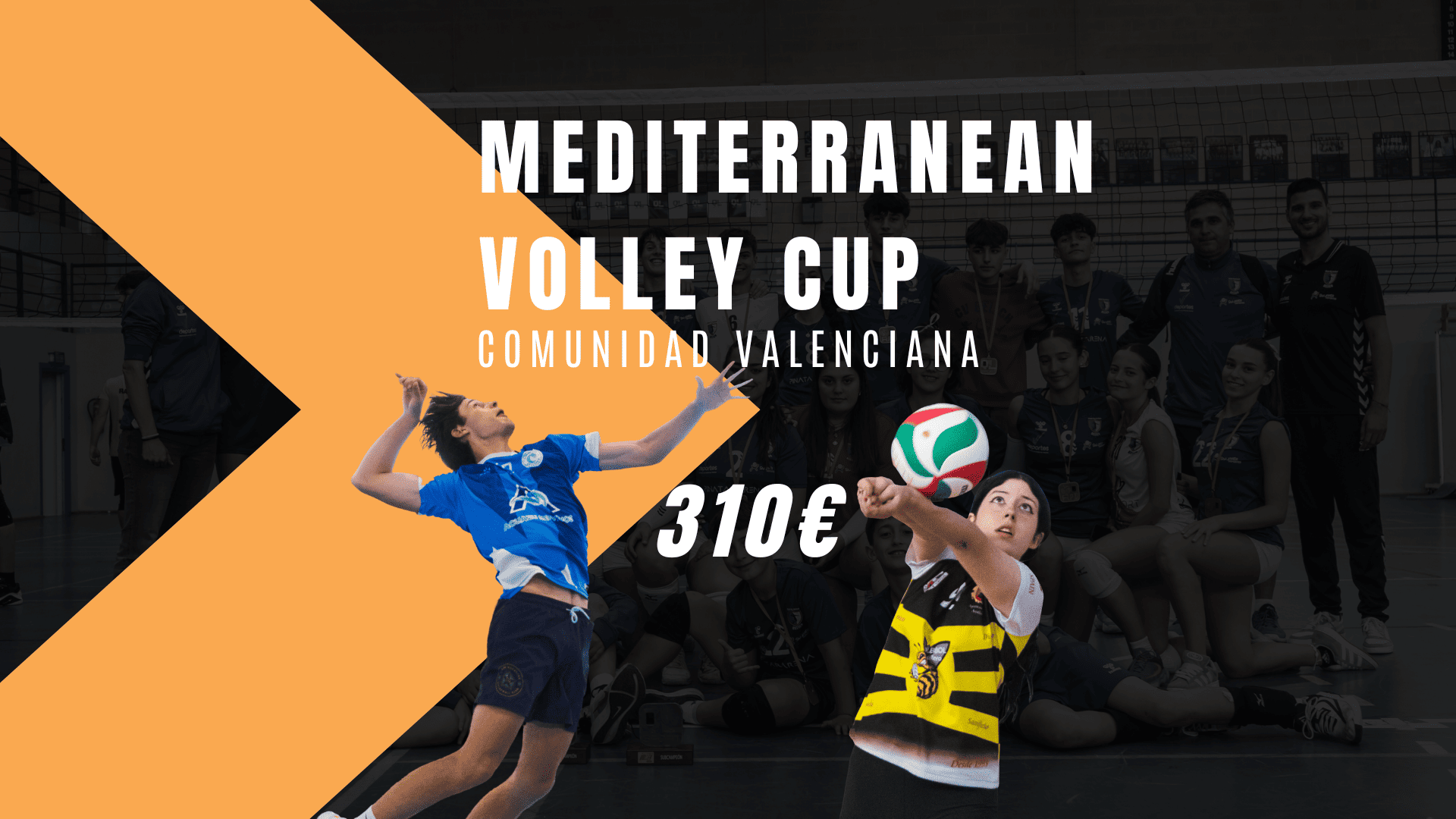 Portada Mediterranean Volley Cup con dos jugadores saltando v2
