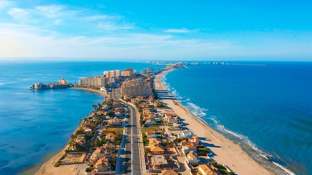 Fotografía del mar en La Manga del Mar Menor