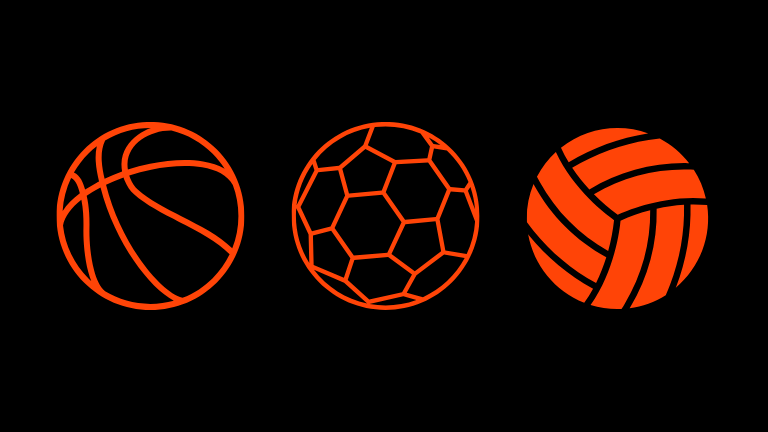 Pelotas de baloncesto, balonmano y volley